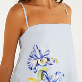 Vestido Curto Estampado Orquidário Mini