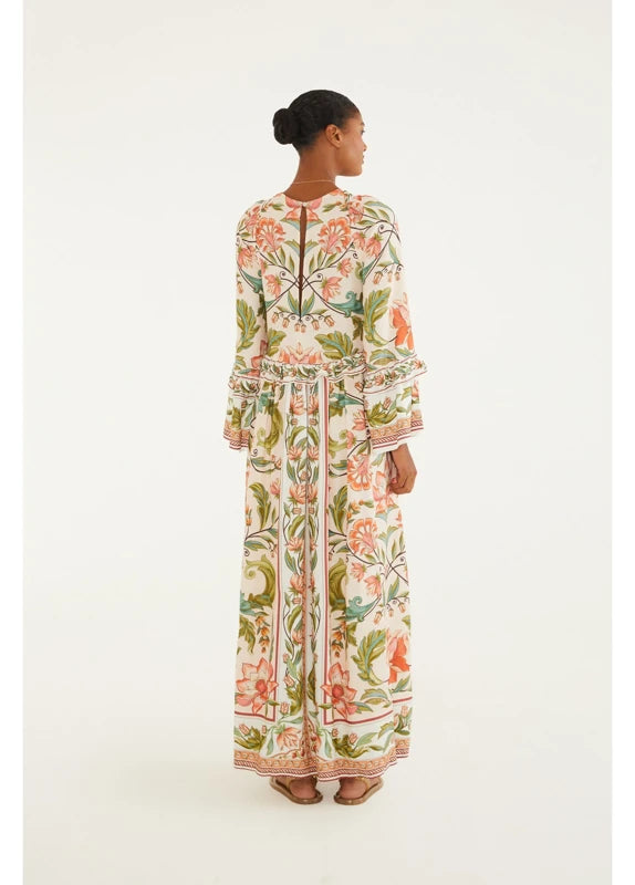 Vestido Longo Estampado Natalia