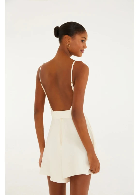 Macaquinho Bege Macrame