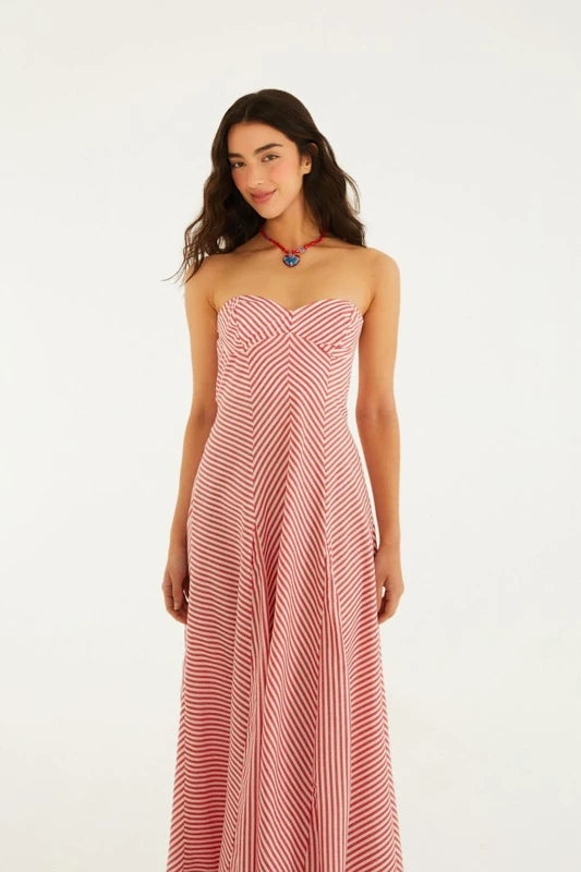 Vestido Longo Listra Palmas