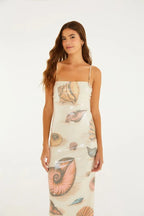 Vestido Sem Alças Paetê Souvenir Mar