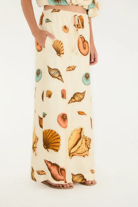 Saia Estampada Souvenir Mar