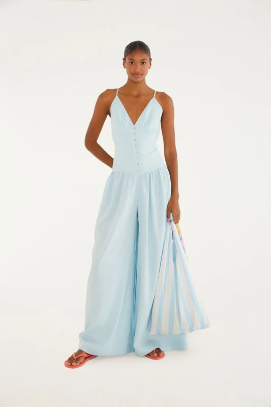 Macacão Botões Pantalona