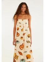 Vestido Longo Estampado Souvenir Mar