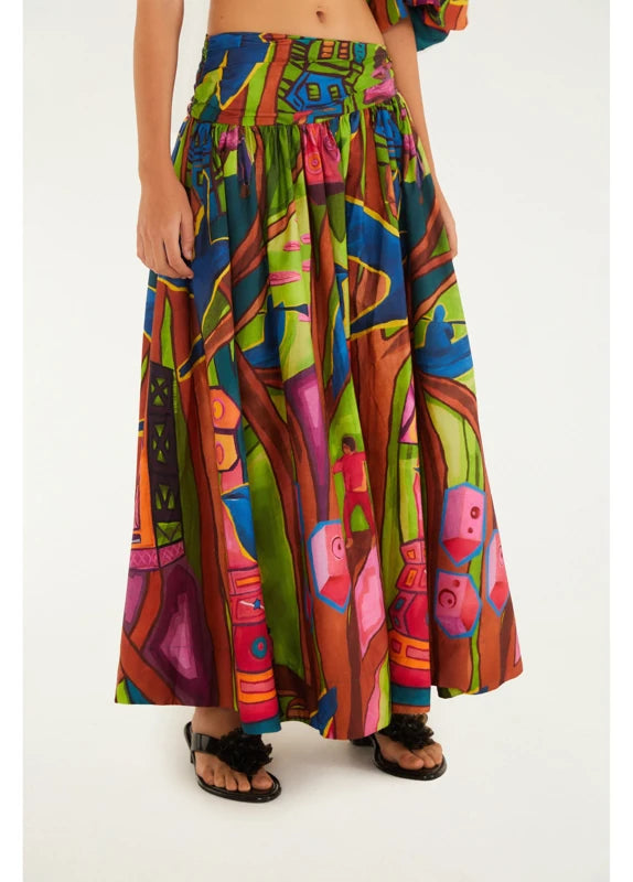 Saia Estampada Tropical Sound System