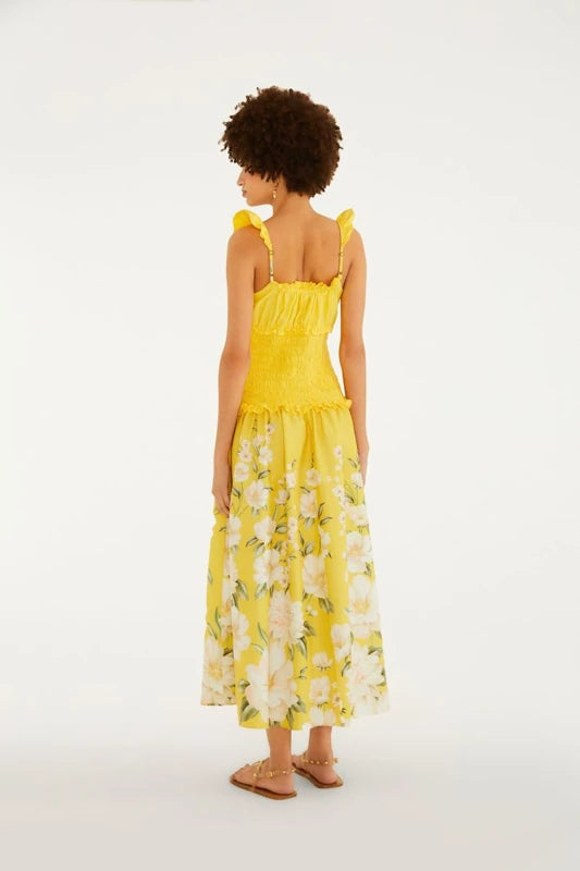 Vestido Cropped Estampado Gabrielle